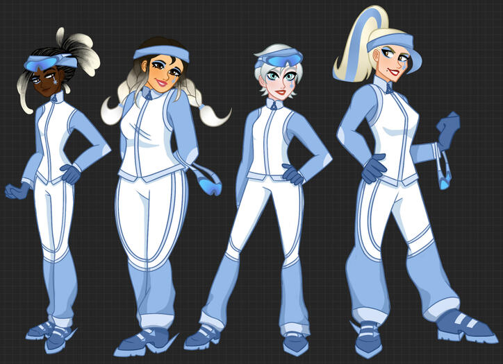 This character lineup was created for a personal project - Made in Procreate - 4 hrs